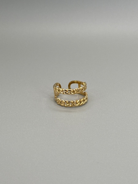 Bague double chaine