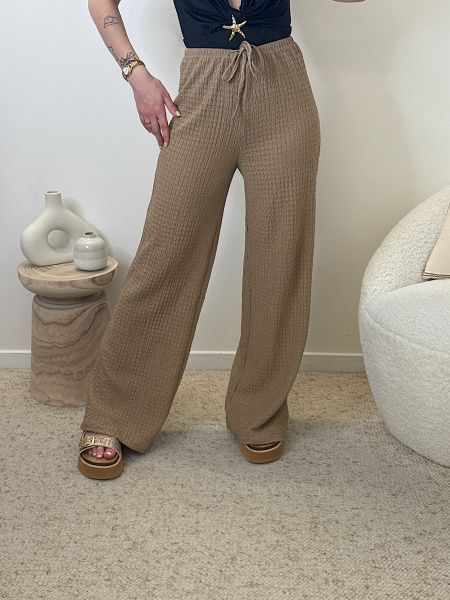 Pantalon texturé