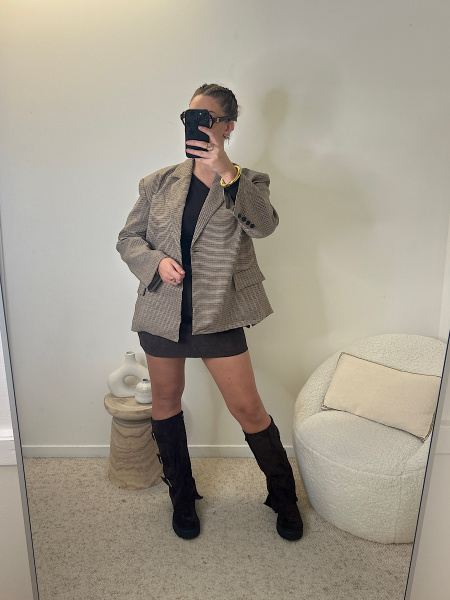 Blazer pied de poule