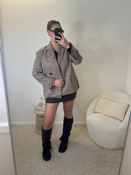 Blazer pied de poule