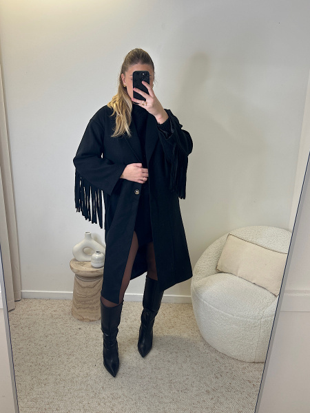 Manteau à franges