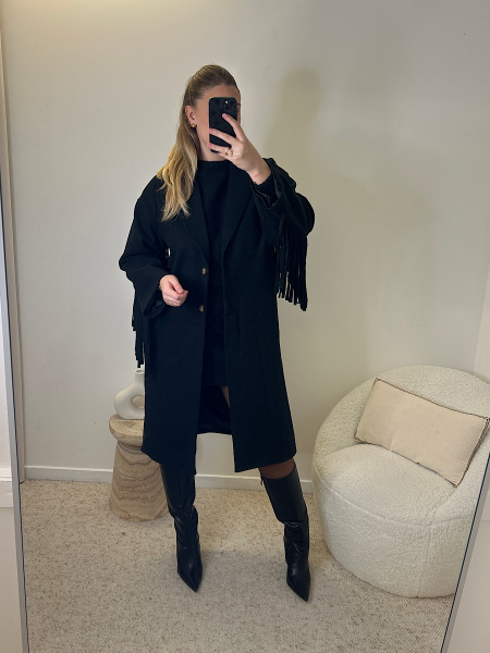 Manteau à franges