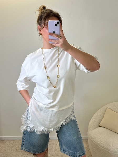 T-shirt dentelle