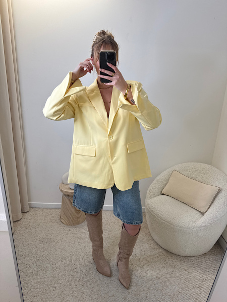 Blazer open jaune