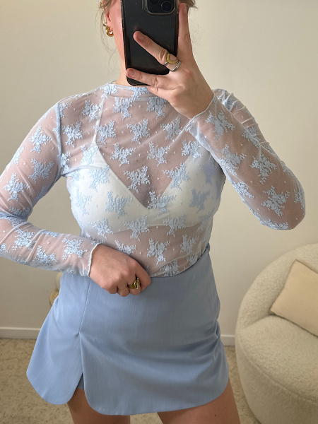 Jupe-short porte feuille