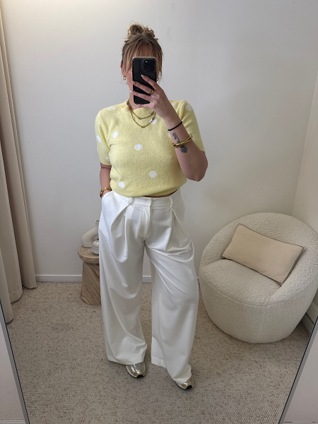 Pantalon pinces maxi