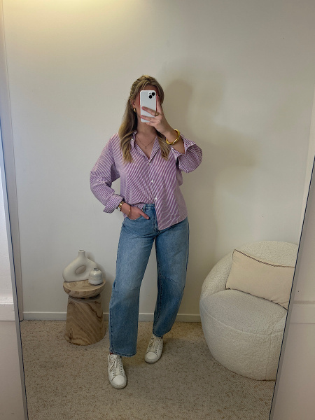 Chemise ajourée coeur