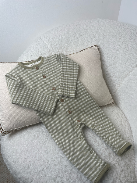 Combinaison à rayures