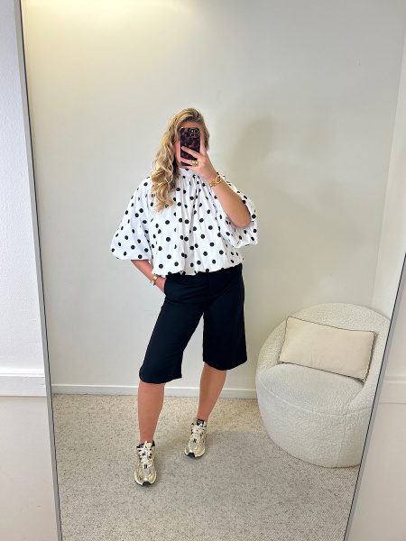 Blouse ballon pois