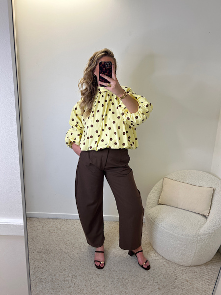 Blouse ballon pois
