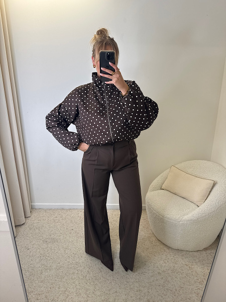 Pantalon choco pinces