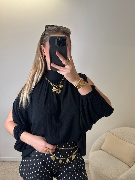 Blouse Éléonore noire