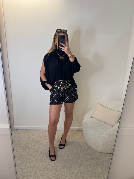 Blouse Éléonore noire