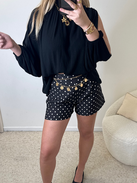 Blouse Éléonore noire