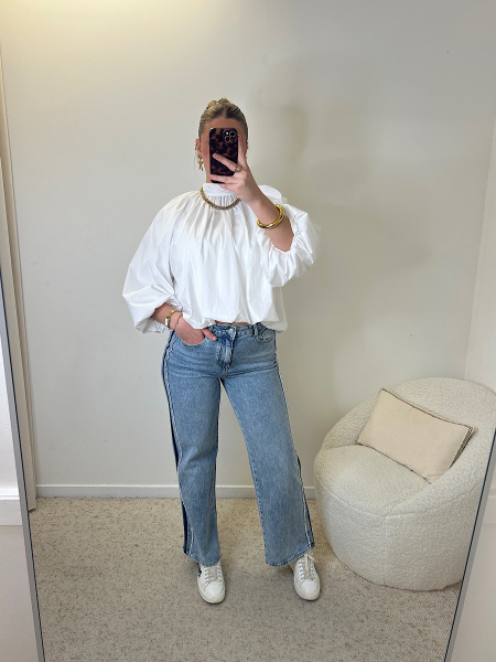 Jeans lignes coutures