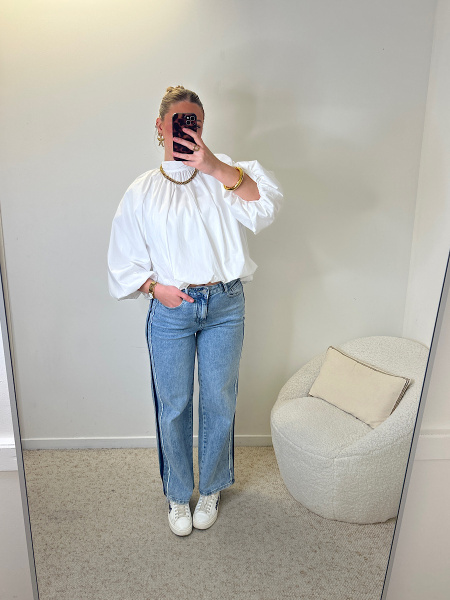 Jeans lignes coutures