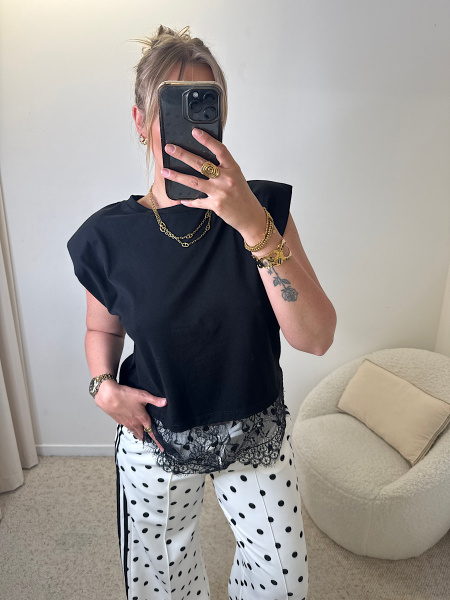 T-shirt dentelle