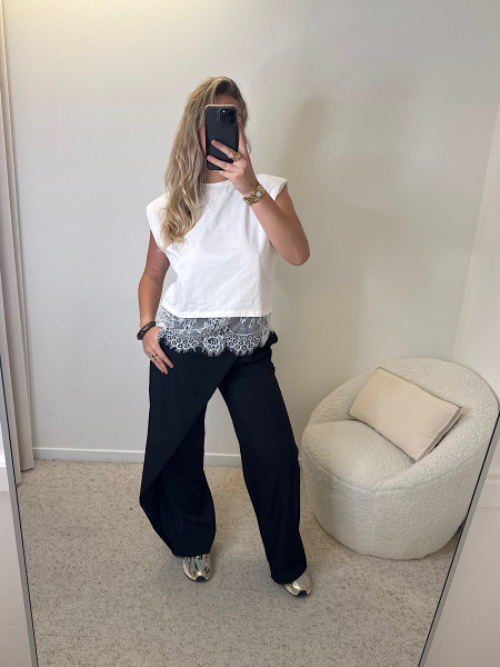 T-shirt dentelle