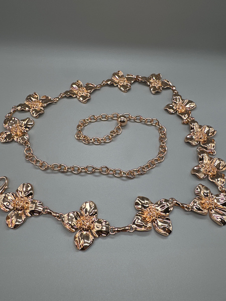 Ceinture fleur doré