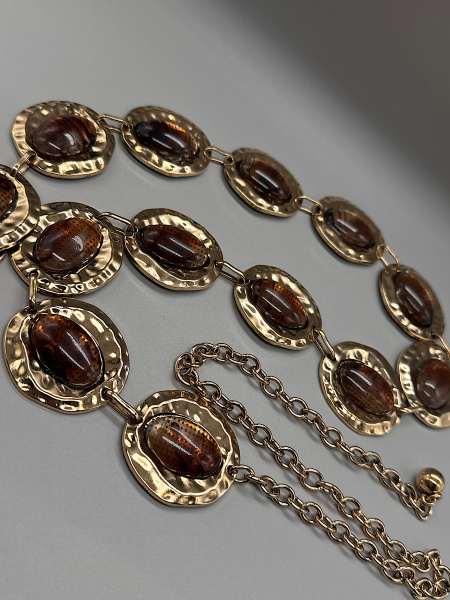 Ceinture pierre marron