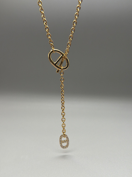 Collier long inspi strass