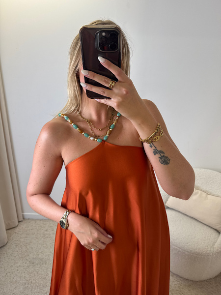Robe perles