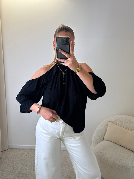 Blouse à volants