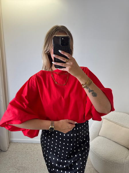 Blouse rouge