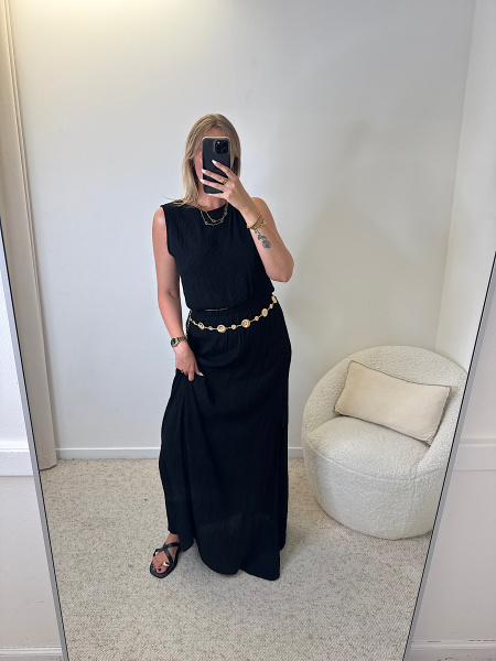 Ensemble top et jupe  noir