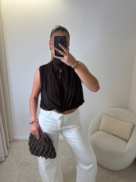 Blouse fluide choco