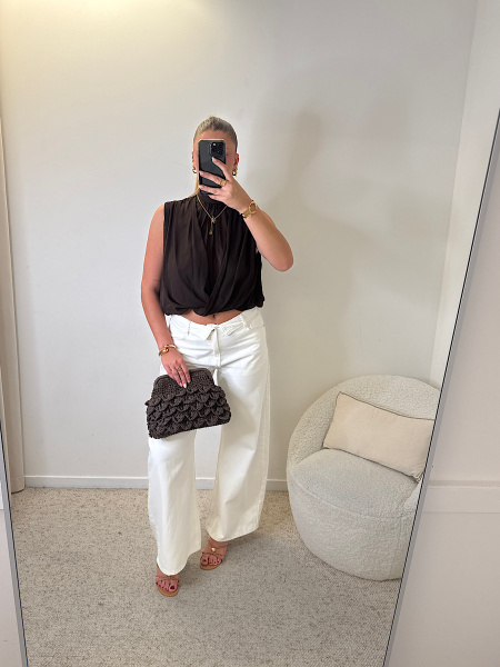Blouse fluide choco