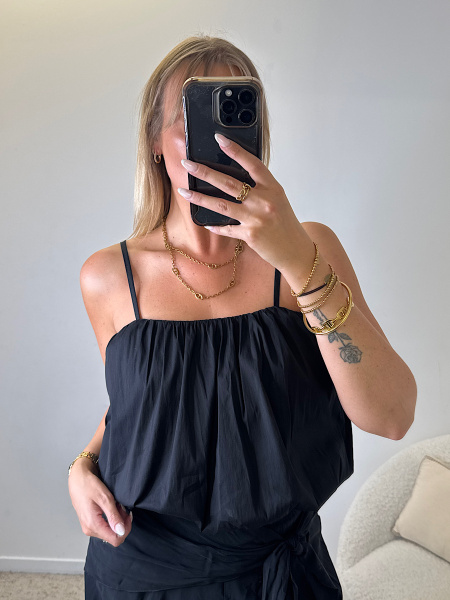 Blouse à bretelles ballon