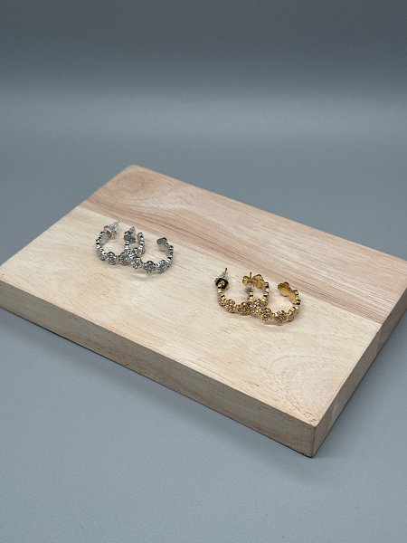 Boucles inspiration strass