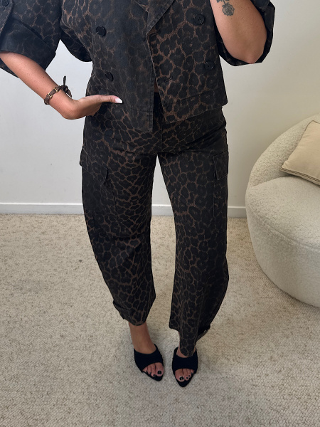 Jeans leopard