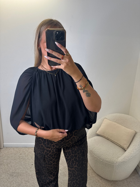 Blouse drapée