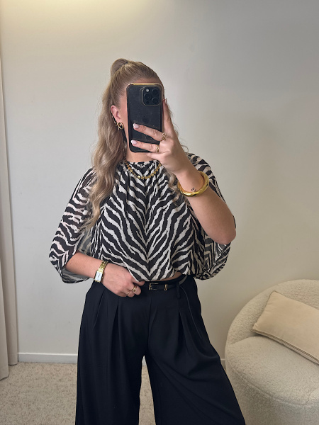 Blouse zébrée