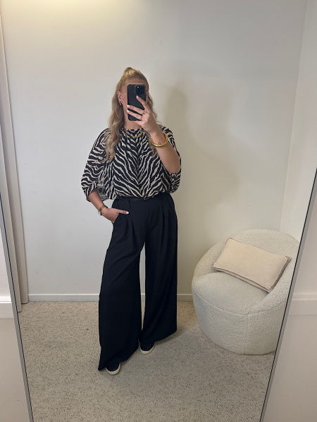 Blouse zébrée