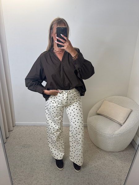 Jeans à pois