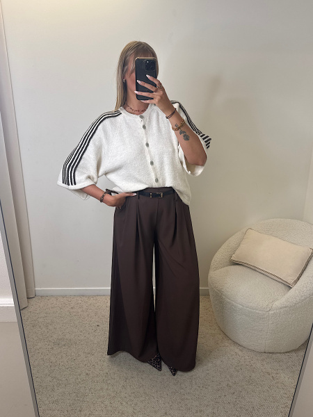 Pantalon fluide ceinturé