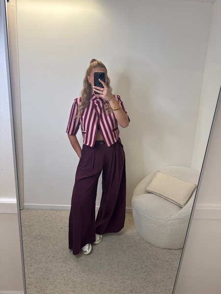 Pantalon fluide ceinturé