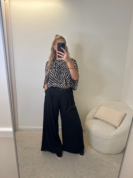 Pantalon fluide ceinturé