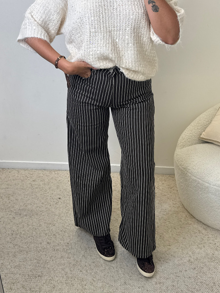 Jeans à rayures