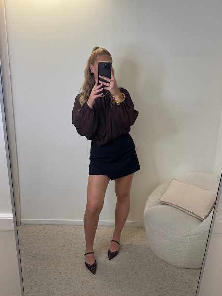 Blouse fluide drapée