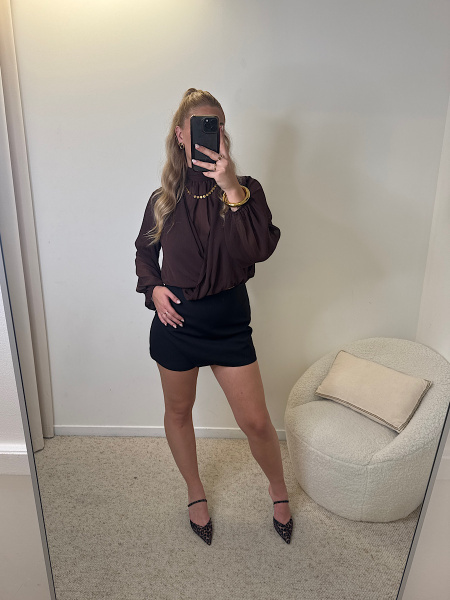 Blouse fluide drapée