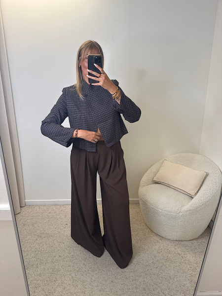 Blazer à carreaux