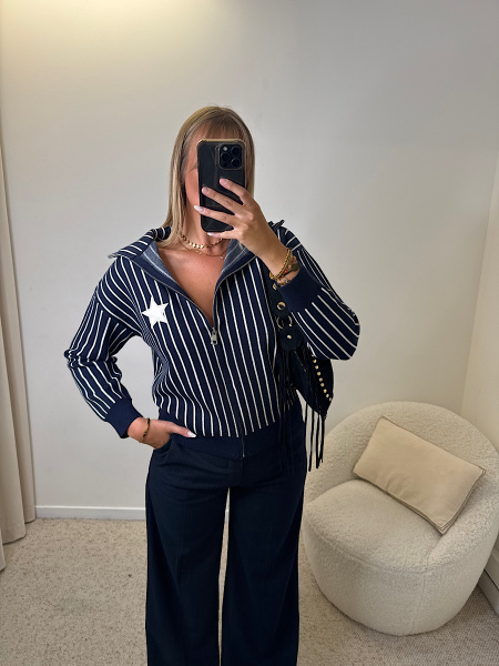 Gilet Marine étoile