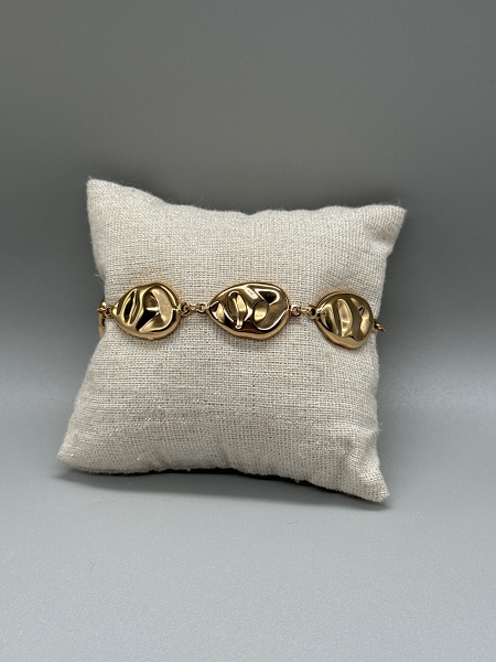 Bracelet boules d'or