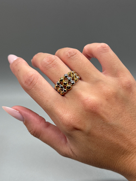 Bague boules multi