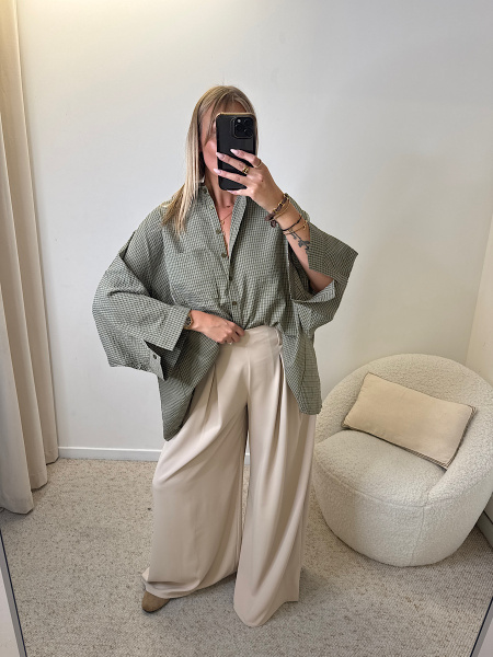 Chemise à carreaux oversize