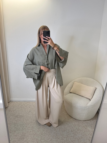 Chemise à carreaux oversize